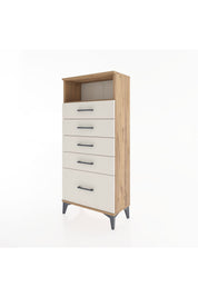 Hyperion Dolap Tek Raflı 5 Çekmeceli 60x44x134 - S50M010V7B