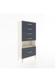 Hyperion Dolap Tek Raflı 5 Çekmeceli 60x44x134 - S50M011V2B