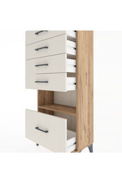 Hyperion Dolap Tek Raflı 5 Çekmeceli 60x44x134 - S50M011V7B