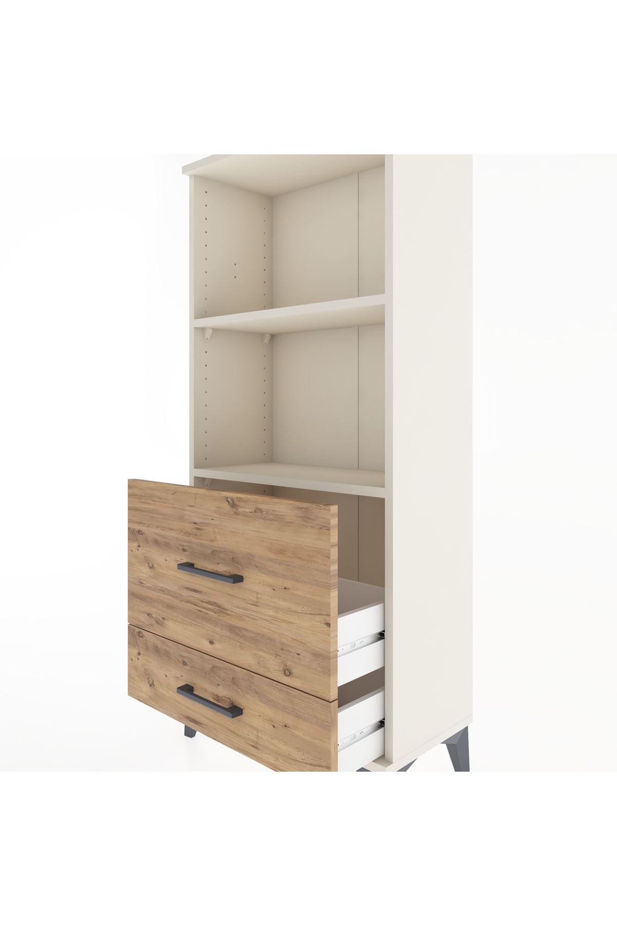 Hyperion Dolap 2 Raflı 2 Çekmeceli 60x44x134 Aytaşı-Çam