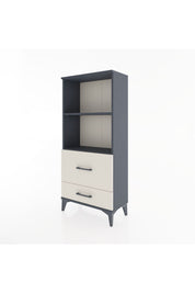Hyperion Dolap 2 Raflı 2 Çekmeceli 60x44x134 Antrasit-Aytaşı