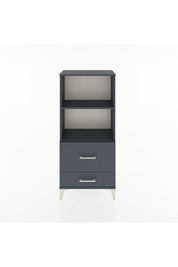 Hyperion Dolap 2 Raflı 2 Çekmeceli 60x44x134 Antrasit-Antrasit