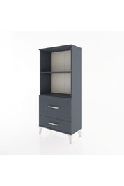 Hyperion Dolap 2 Raflı 2 Çekmeceli 60x44x134 Antrasit-Antrasit