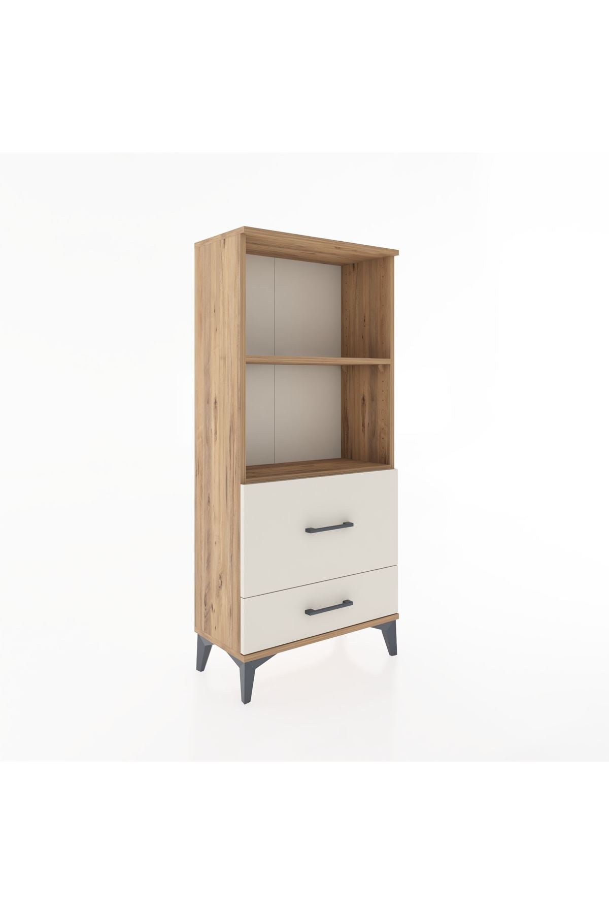 Hyperion Dolap 2 Raflı 2 Çekmeceli 60x44x134 Çam-Aytaşı