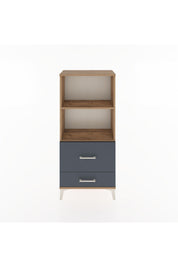 Hyperion Dolap 2 Raflı 2 Çekmeceli 60x44x134 Çam-Antrasit