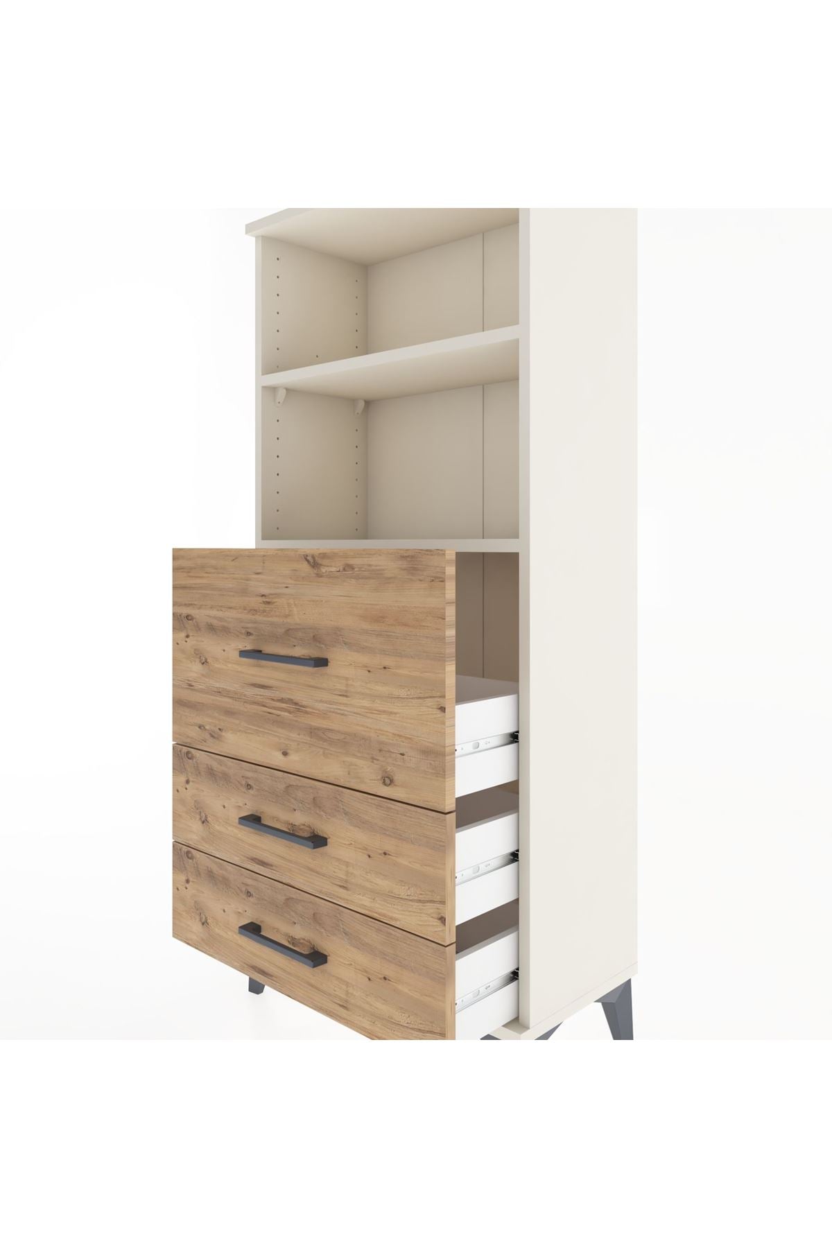 Hyperion Dolap 2 Raflı 3 Çekmeceli 60x44x134 Aytaşı-Çam