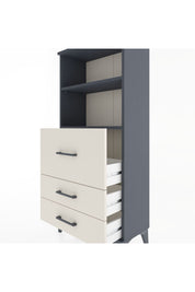 Hyperion Dolap 2 Raflı 3 Çekmeceli 60x44x134 Antrasit-Aytaşı