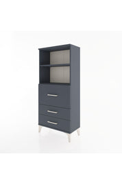 Hyperion Dolap 2 Raflı 3 Çekmeceli 60x44x134 Antrasit-Antrasit