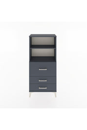 Hyperion Dolap 2 Raflı 3 Çekmeceli 60x44x134 Antrasit-Antrasit