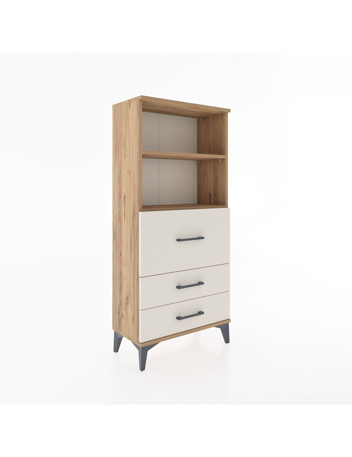 Hyperion Dolap 2 Raflı 3 Çekmeceli 60x44x134 Çam-Aytaşı