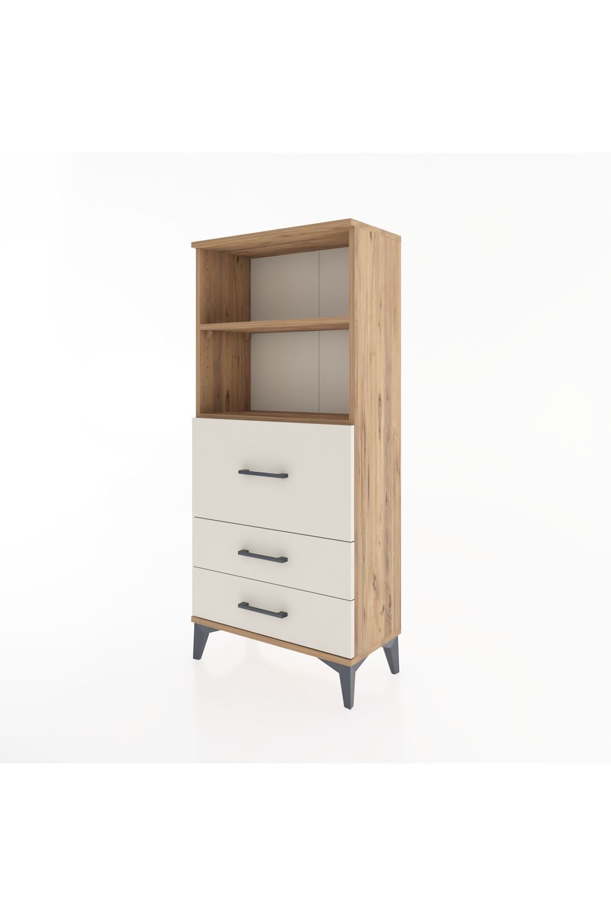 Hyperion Dolap 2 Raflı 3 Çekmeceli 60x44x134 Çam-Aytaşı