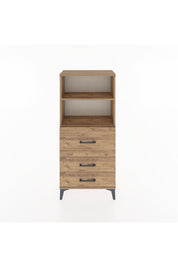 Hyperion Dolap 2 Raflı 3 Çekmeceli 60x44x134 Çam-Çam