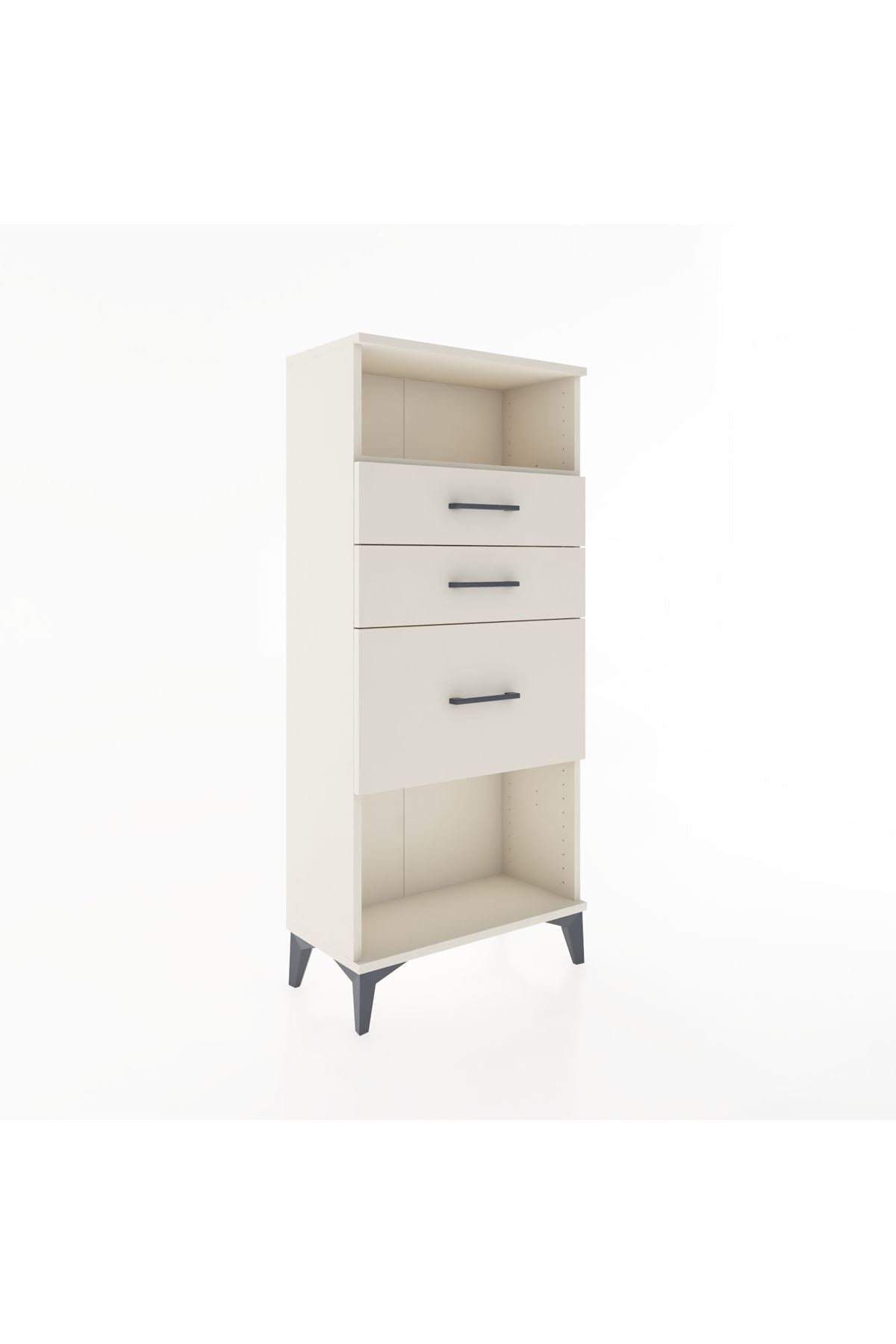 Hyperion Dolap Tek Raflı 3 Çekmeceli 60x44x134 - S50M014V1B
