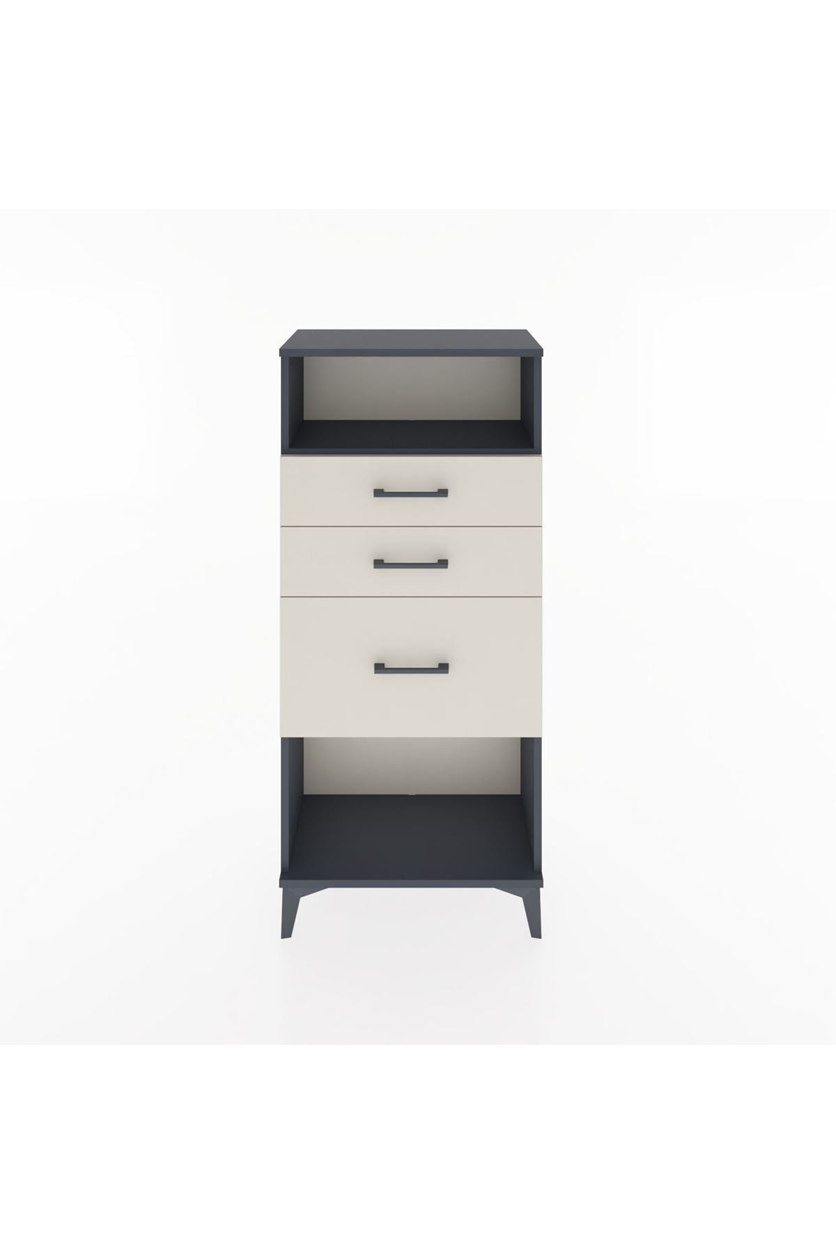 Hyperion Dolap Tek Raflı 3 Çekmeceli 60x44x134 - S50M014V4B