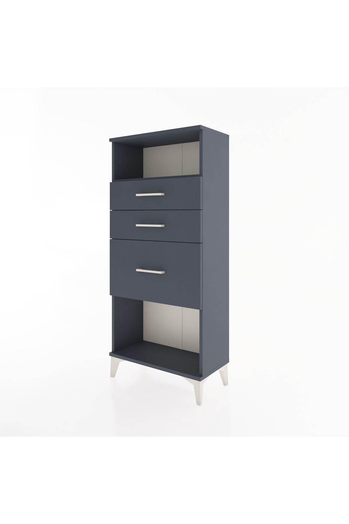 Hyperion Dolap Tek Raflı 3 Çekmeceli 60x44x134 - S50M014V5B