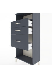 Hyperion Dolap Tek Raflı 3 Çekmeceli 60x44x134 - S50M014V5B