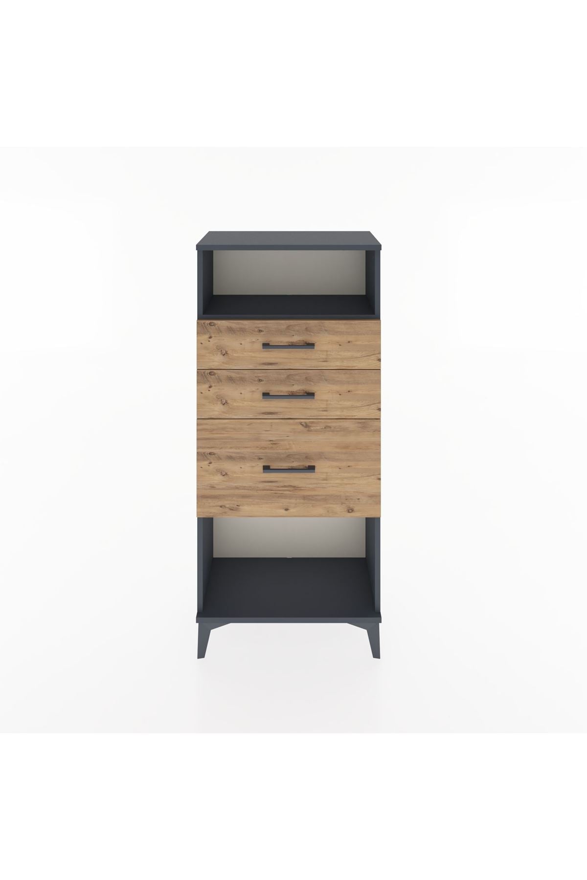 Hyperion Dolap Tek Raflı 3 Çekmeceli 60x44x134 - S50M014V6B