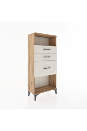 Hyperion Dolap Tek Raflı 3 Çekmeceli 60x44x134 - S50M014V7B