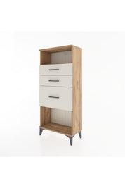 Hyperion Dolap Tek Raflı 3 Çekmeceli 60x44x134 - S50M014V7B