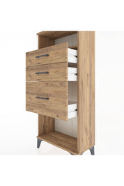 Hyperion Dolap Tek Raflı 3 Çekmeceli 60x44x134 - S50M014V9B