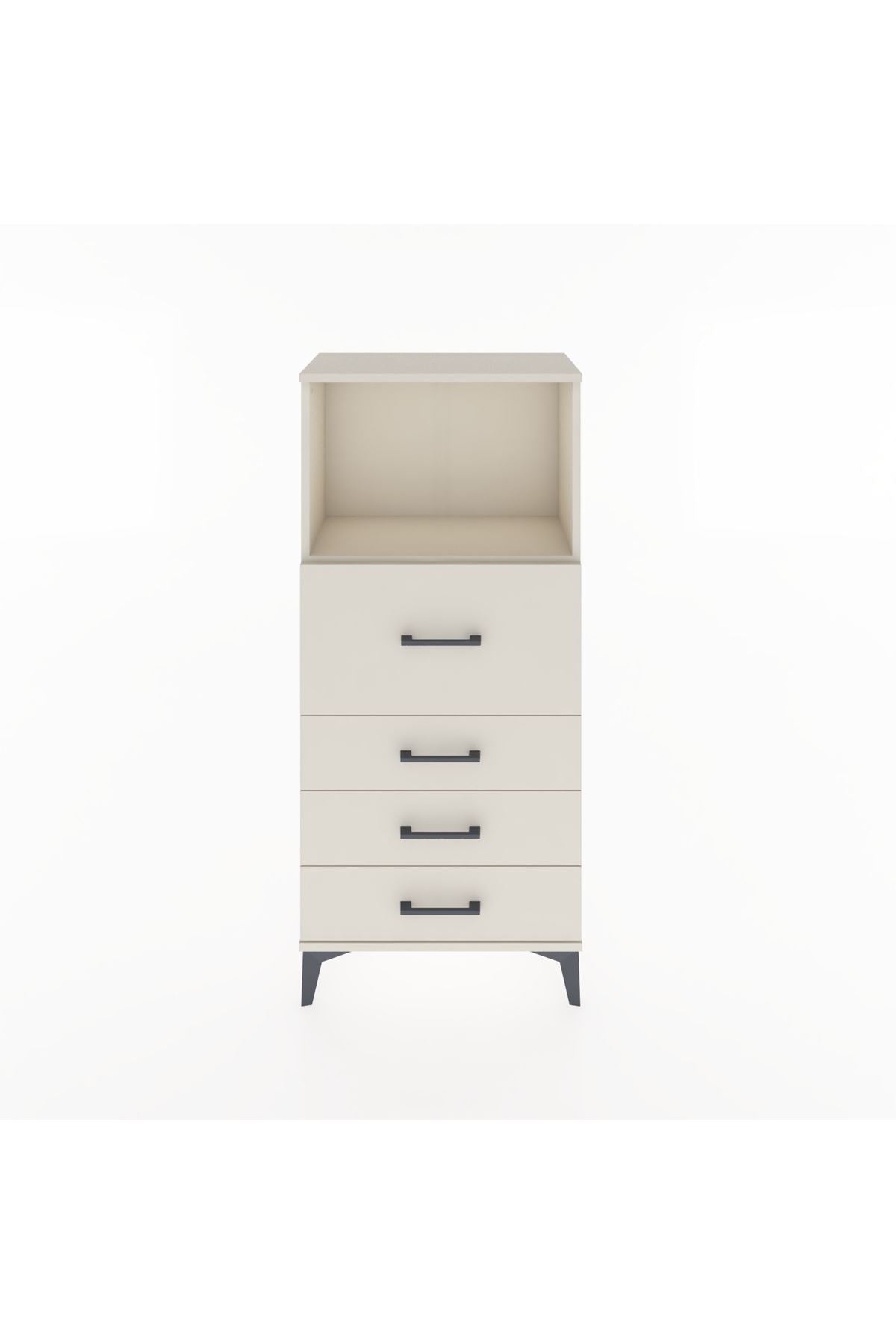 Hyperion Dolap Tek Raflı 4 Çekmeceli 60x44x134 - S50M015V1B
