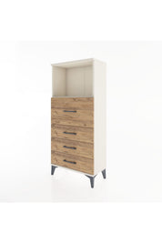 Hyperion Dolap Tek Raflı 4 Çekmeceli 60x44x134 - S50M015V3B