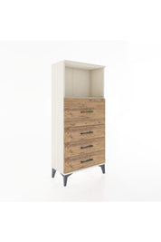 Hyperion Dolap Tek Raflı 4 Çekmeceli 60x44x134 - S50M015V3B