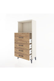 Hyperion Dolap Tek Raflı 4 Çekmeceli 60x44x134 - S50M015V3B