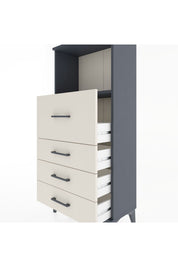 Hyperion Dolap Tek Raflı 4 Çekmeceli 60x44x134 - S50M015V4B