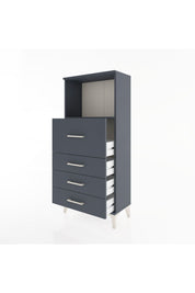 Hyperion Dolap Tek Raflı 4 Çekmeceli 60x44x134 - S50M015V5B