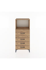 Hyperion Dolap Tek Raflı 4 Çekmeceli 60x44x134