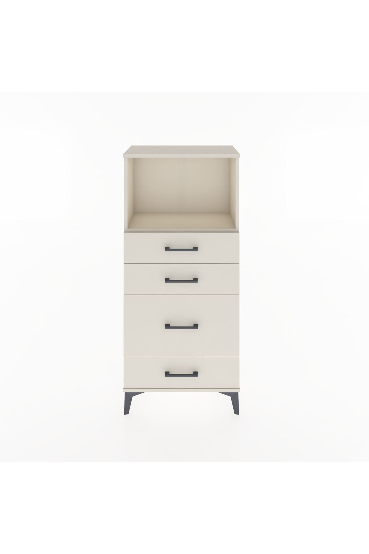 Hyperion Dolap Tek Raflı 4 Çekmeceli 60x44x134 - S50M017V1B