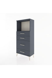 Hyperion Dolap Tek Raflı 4 Çekmeceli 60x44x134 - S50M017V5B