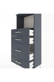 Hyperion Dolap Tek Raflı 4 Çekmeceli 60x44x134 - S50M017V5B