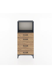 Hyperion Dolap Tek Raflı 4 Çekmeceli 60x44x134 - S50M017V6B