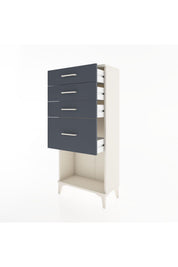 Hyperion Dolap 4 Çekmeceli 60x44x134 Aytaşı-Antrasit