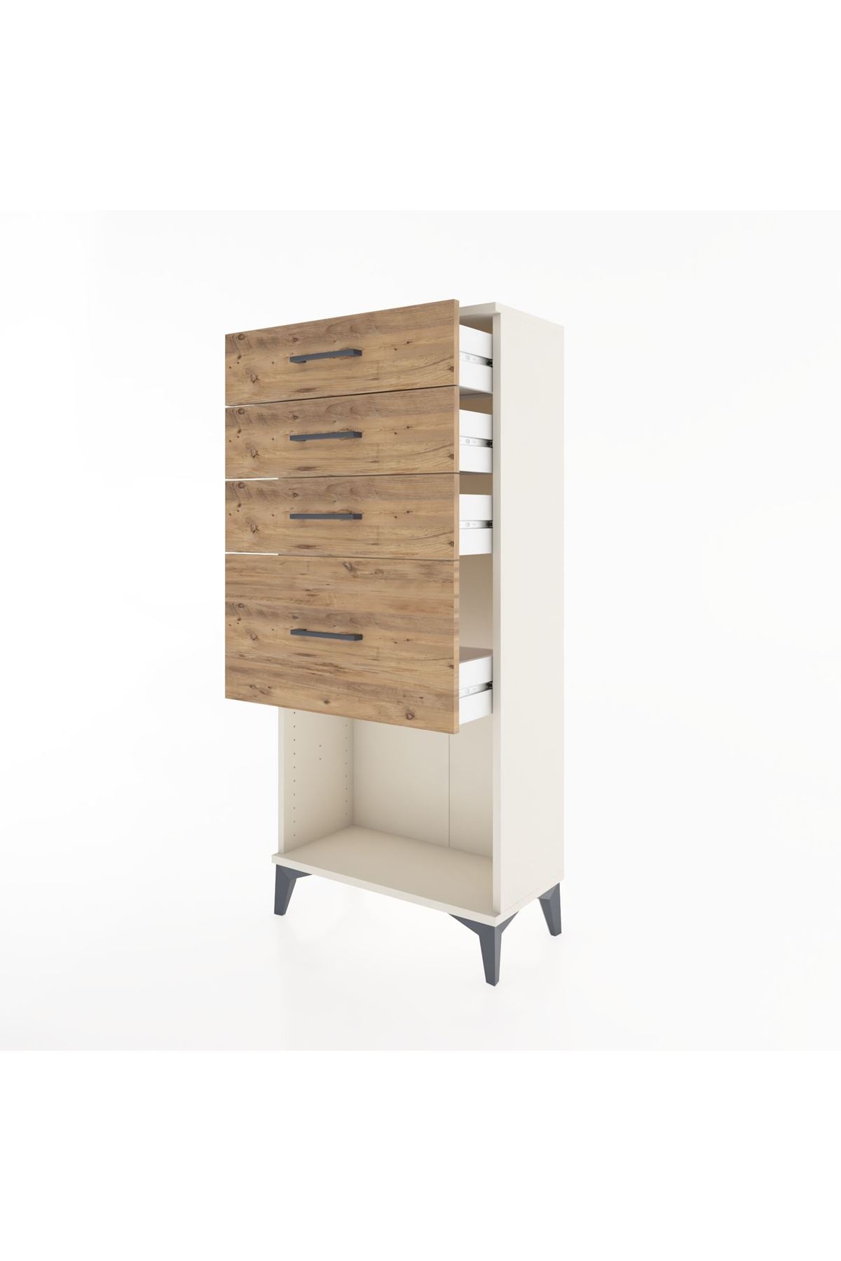 Hyperion Dolap 4 Çekmeceli 60x44x134 Aytaşı-Çam