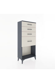 Hyperion Dolap 4 Çekmeceli 60x44x134 Antrasit-Aytaşı