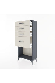Hyperion Dolap 4 Çekmeceli 60x44x134 Antrasit-Aytaşı