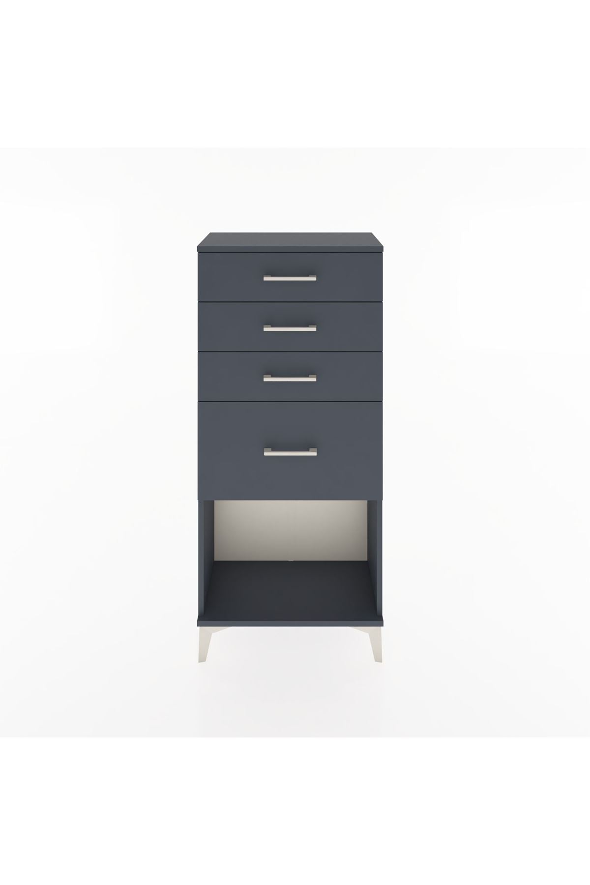 Hyperion Dolap 4 Çekmeceli 60x44x134 Antrasit-Antrasit