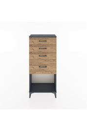 Hyperion Dolap 4 Çekmeceli 60x44x134 Antrasit-Çam