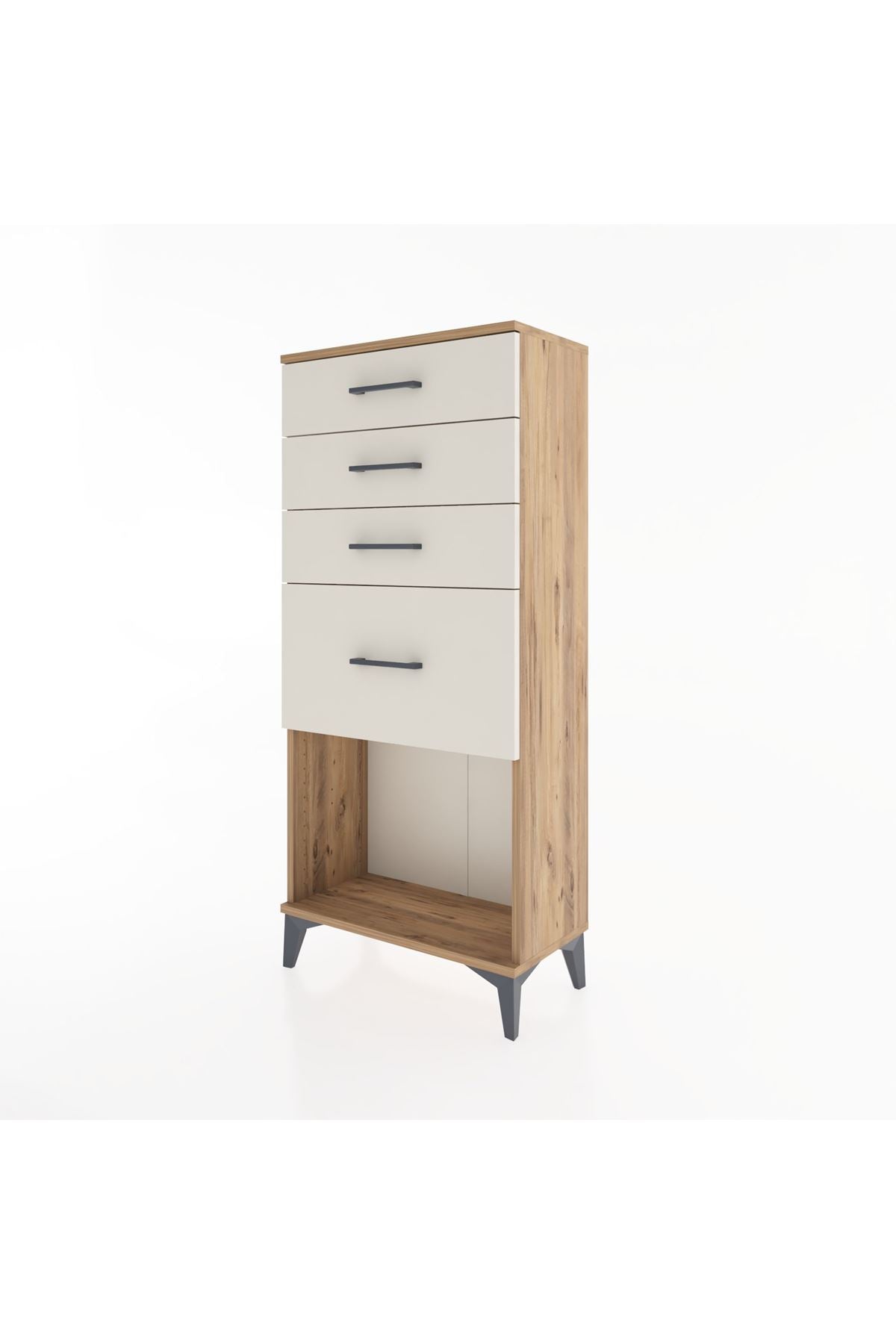 Hyperion Dolap 4 Çekmeceli 60x44x134 Çam-Aytaşı
