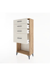 Hyperion Dolap 4 Çekmeceli 60x44x134 Çam-Aytaşı