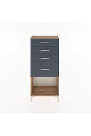 Hyperion Dolap 4 Çekmeceli 60x44x134 Çam-Antrasit