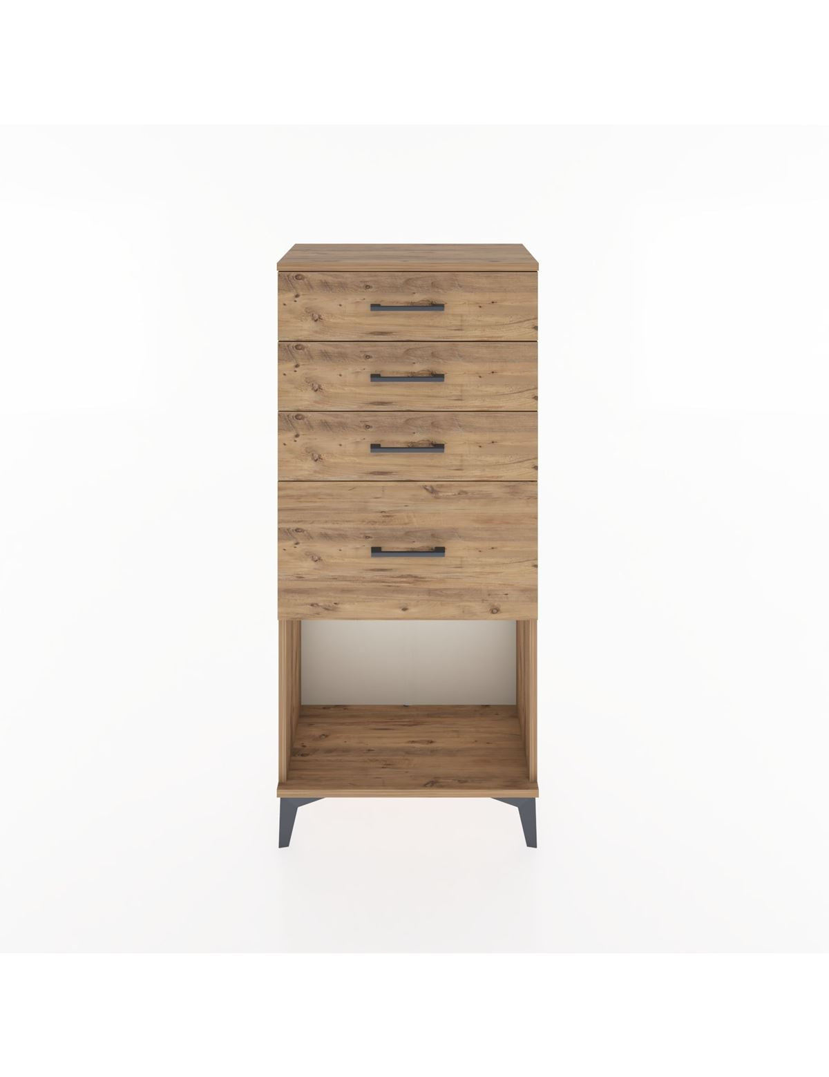 Hyperion Dolap 4 Çekmeceli 60x44x134 Çam-Çam