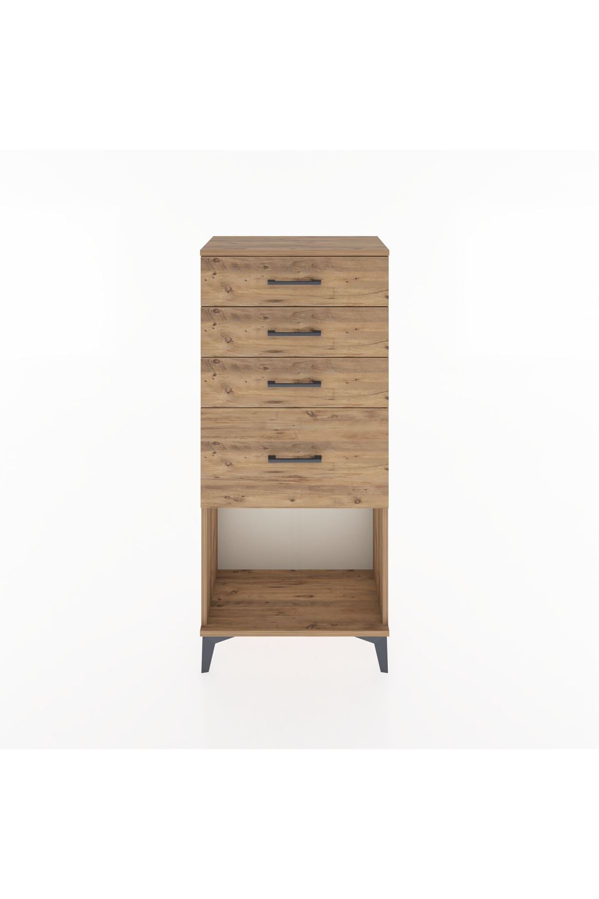 Hyperion Dolap 4 Çekmeceli 60x44x134 Çam-Çam