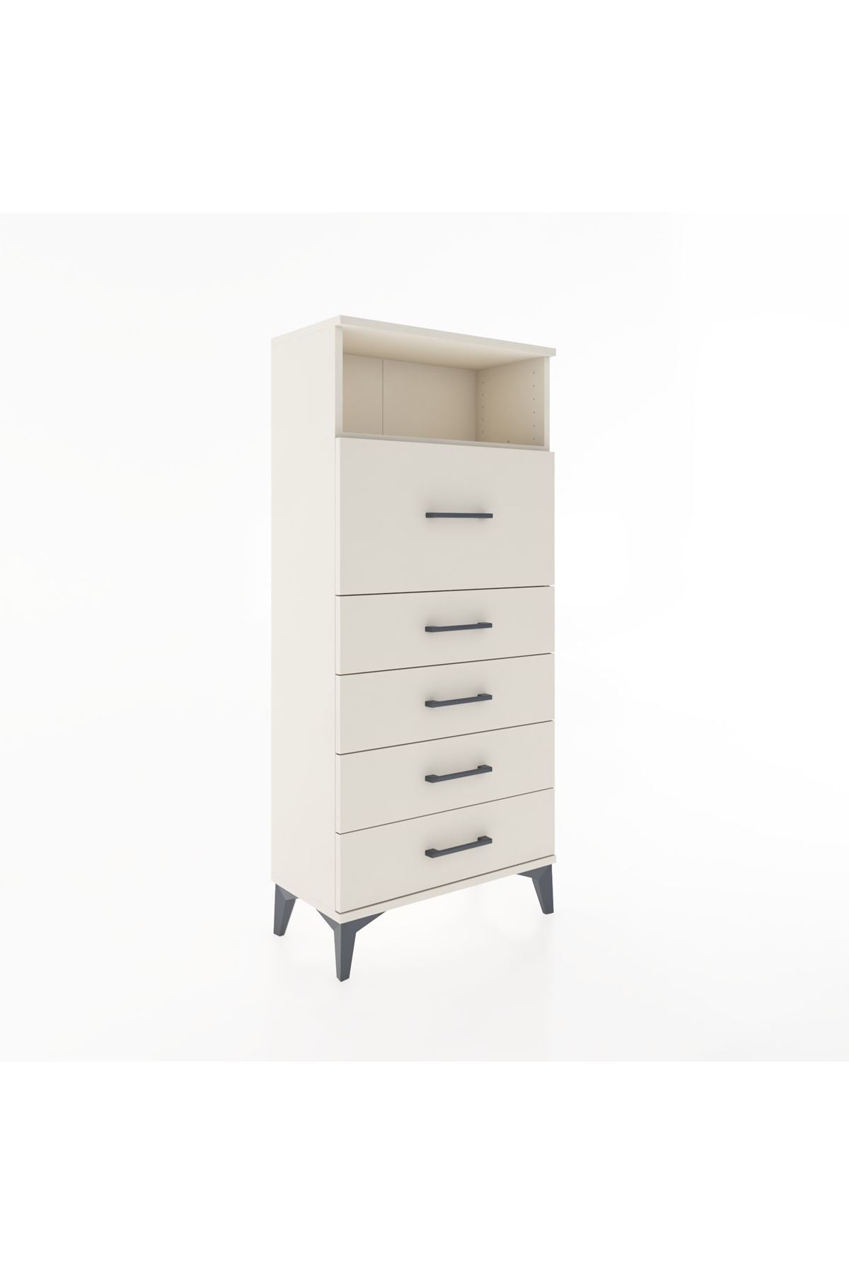 Hyperion Dolap Tek Raflı 5 Çekmeceli 60x44x134 - S50M019V1B