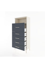 Hyperion Dolap Tek Raflı 5 Çekmeceli 60x44x134 - S50M019V2B