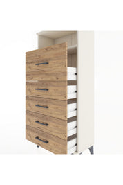 Hyperion Dolap Tek Raflı 5 Çekmeceli 60x44x134 - S50M019V3B