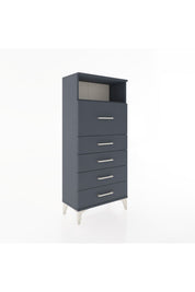 Hyperion Dolap Tek Raflı 5 Çekmeceli 60x44x134 - S50M019V5B